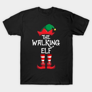 Walking Elf Matching Family Christmas T-Shirt